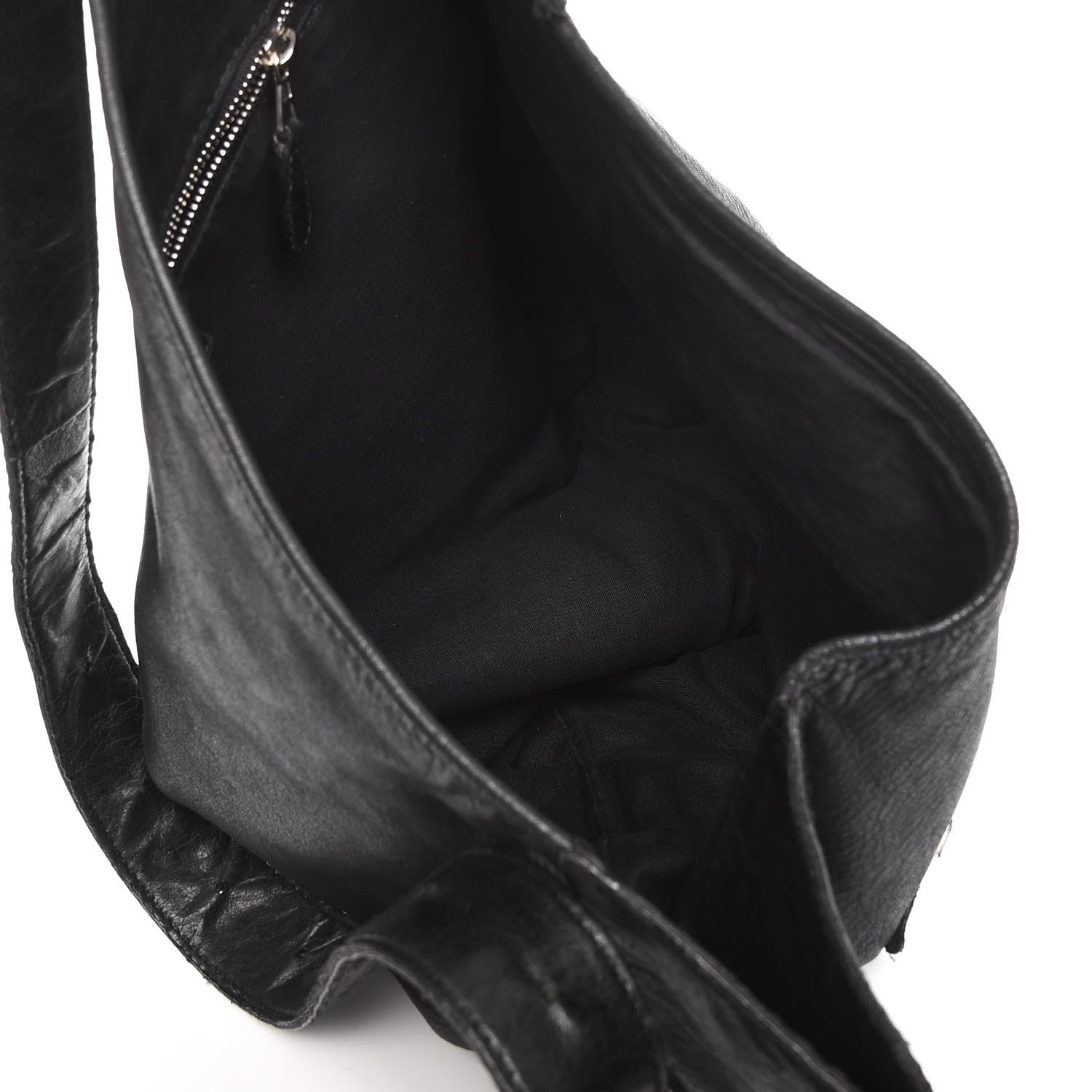 Balenciaga Chevre Giant 21 Silver Hardware Besace Hobo Black 5 of 12