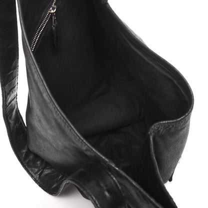 Balenciaga Chevre Giant 21 Silver Hardware Besace Hobo Black 5 of 12