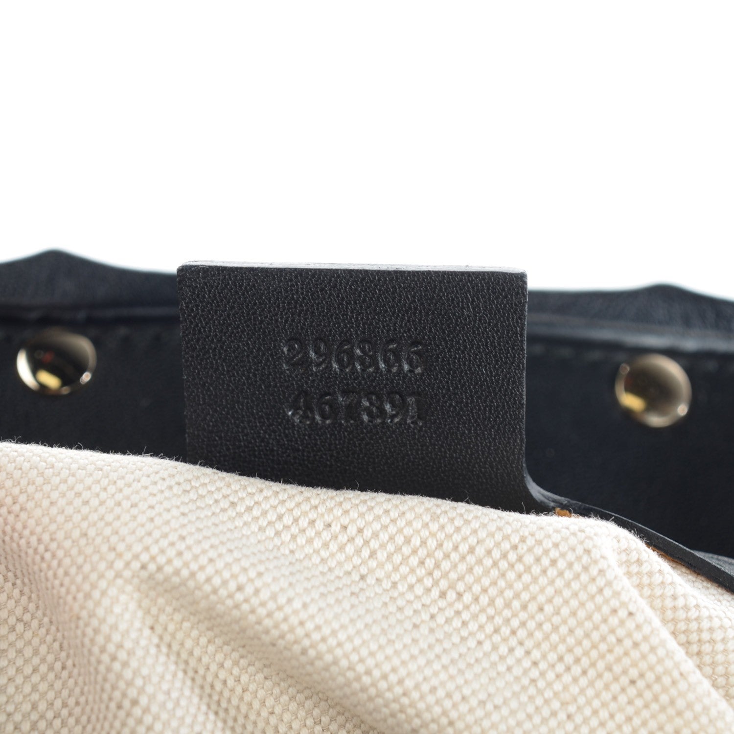 Gucci Calfskin Bamboo Frame Top Tassel Clutch Black 6 of 7