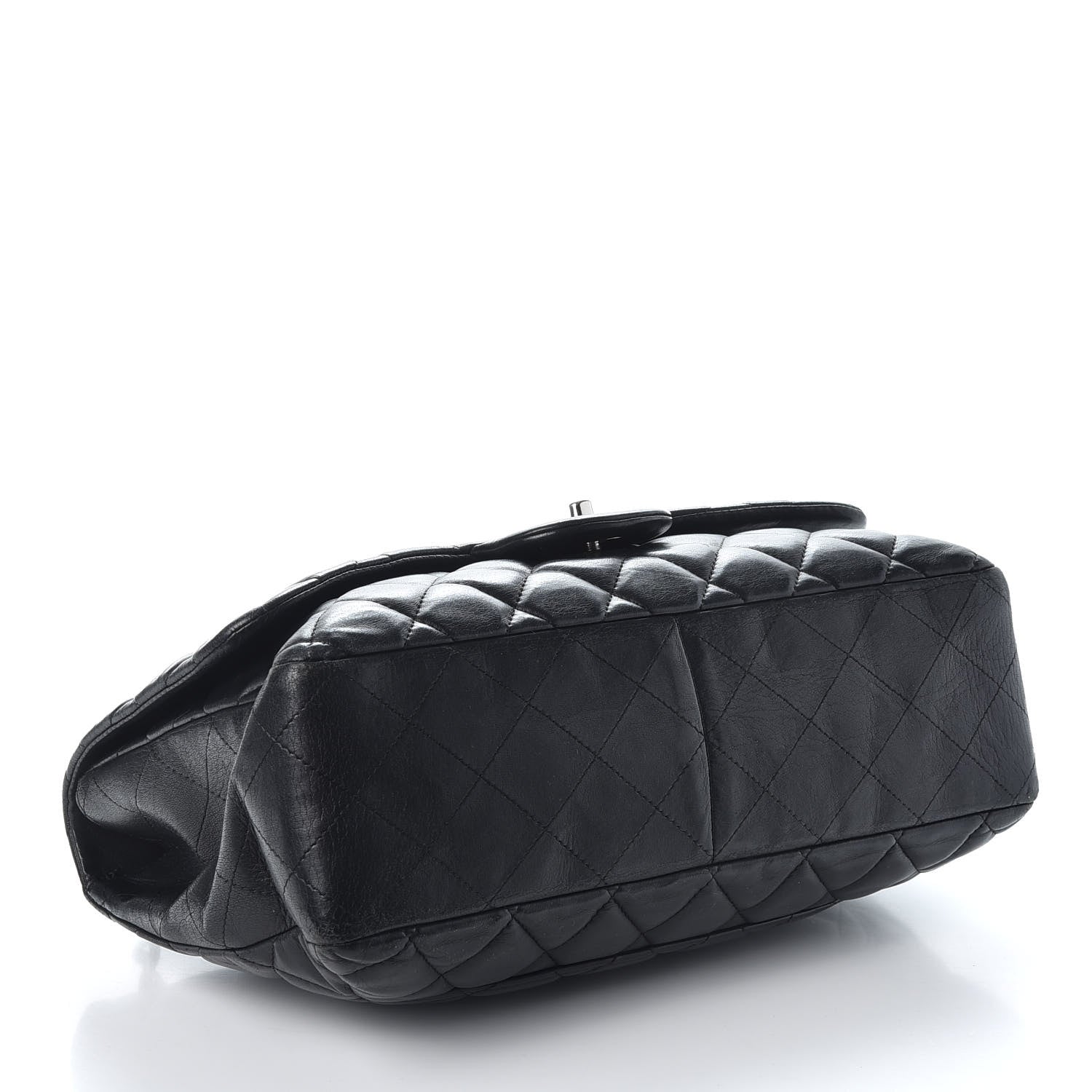 Chanel Lambskin Quilted Jumbo Single Flap Black 3 of 8