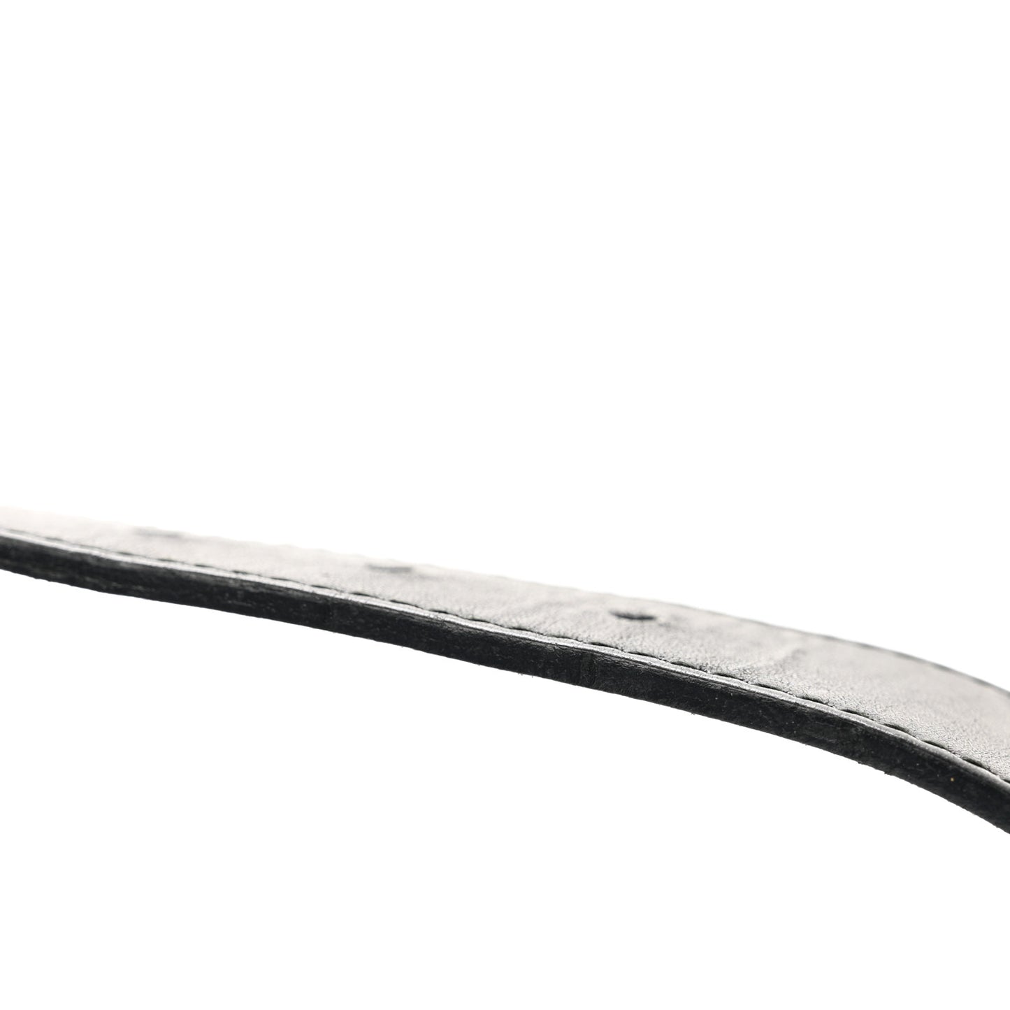 Selleria Calfskin Nickel Interlocking G 37mm Belt 85 34 Black