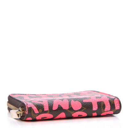 Louis Vuitton Monogram Graffiti Zippy Coin Purse Fuchsia 4 of 11