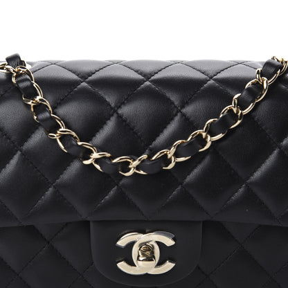 Chanel Lambskin Quilted Mini Rectangular Flap Black 10 of 10