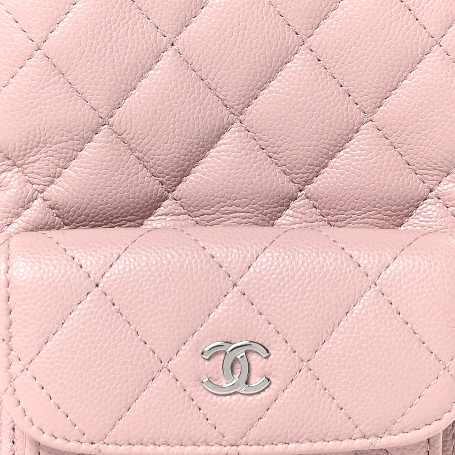 Caviar Quilted CC Mini Classic Backpack Light Pink
