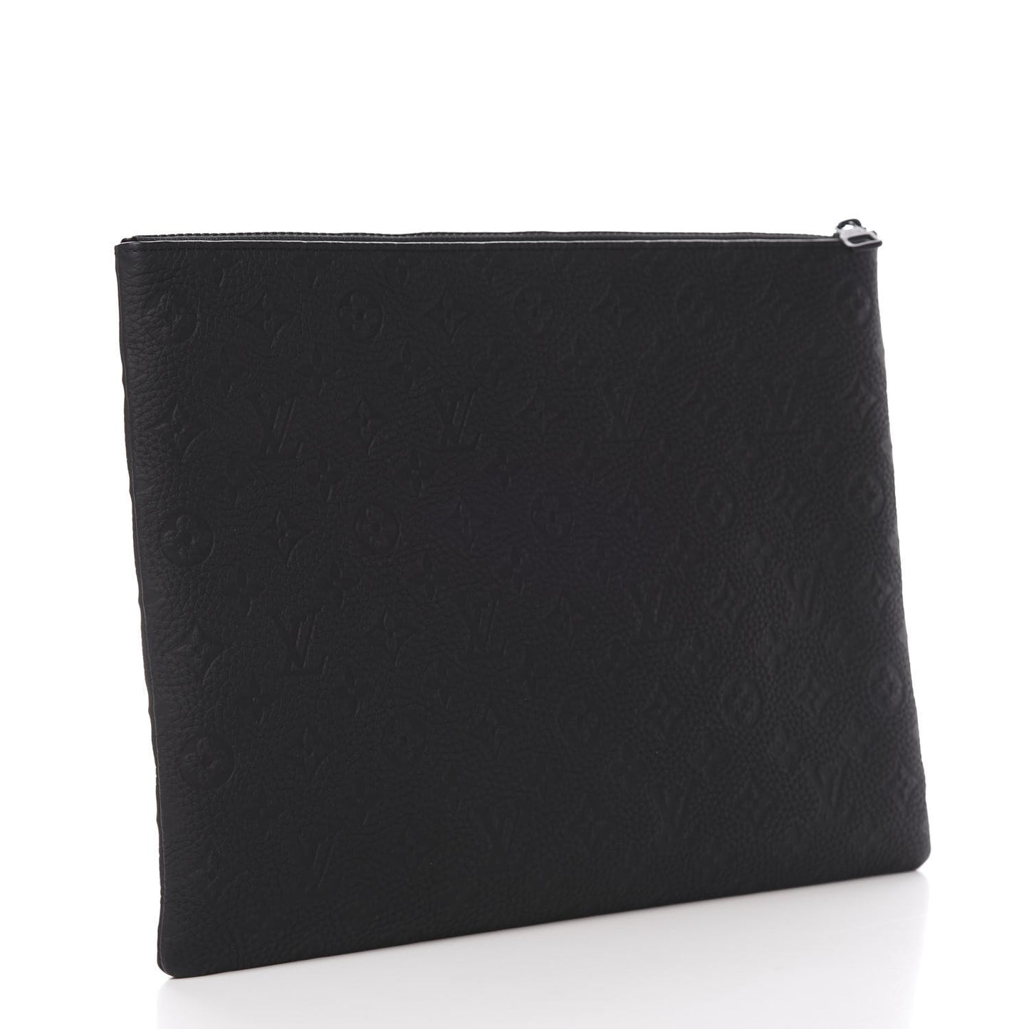 Taurillon Monogram Solar Ray A4 Pouch Black
