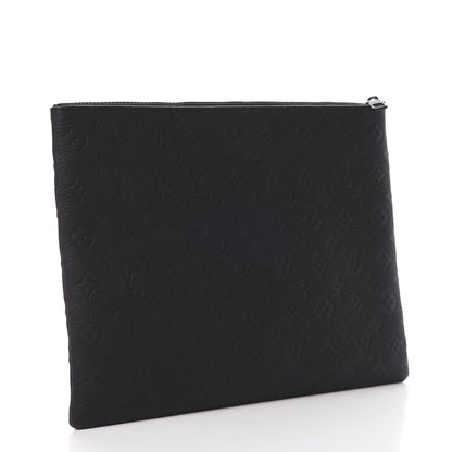 Louis Vuitton Taurillon Monogram Solar Ray A4 Pouch Black 3 of 7
