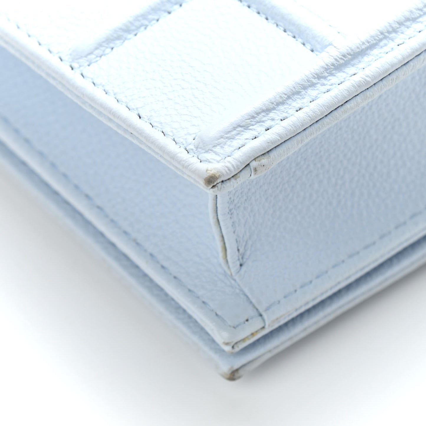 Calfskin Large Diorama Croisiere Chain Wallet Light Blue