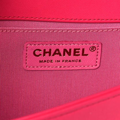 Chanel Lambskin Quilted Medium Boy Flap Fuchsia 6 of 13