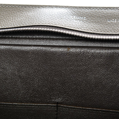 Celine Drummed Calfskin Suede Medium Trapeze Taupe 10 of 10