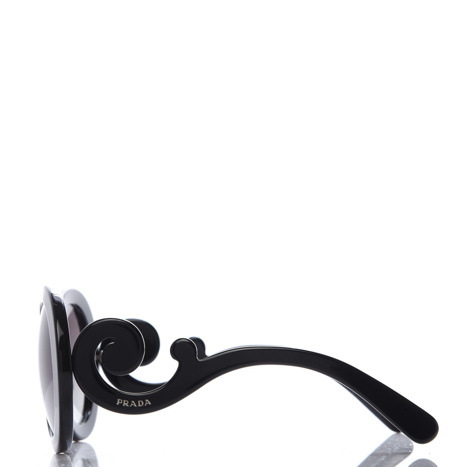 Prada Baroque Sunglasses SPR 27N Black 3 of 8