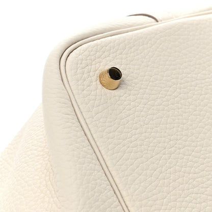 Hermes Taurillon Clemence Picotin Lock 22 MM Craie 8 of 11