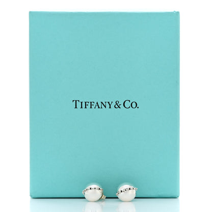 Tiffany Sterling Silver HardWear Bolt Ball Earrings 6 of 6