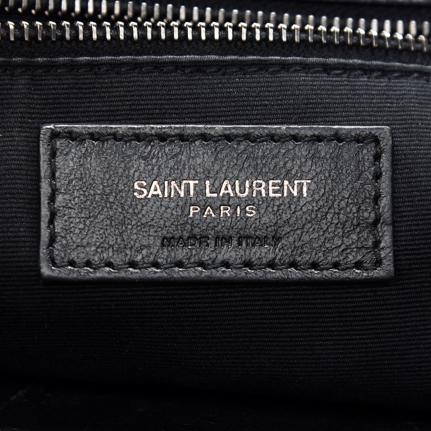 Saint Laurent Crinkled Calfskin Matelasse Monogram Large Niki Chain Satchel Deep Marine 6 of 14