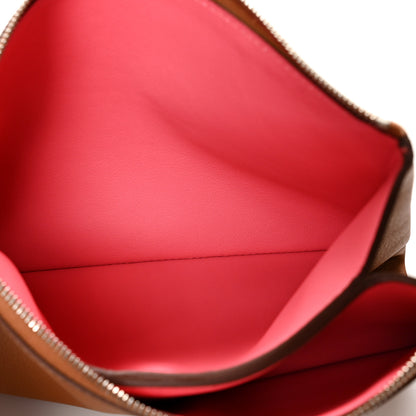 Hermes Evercolor Small Atout Pouch Gold Rose Azalee 6 of 8