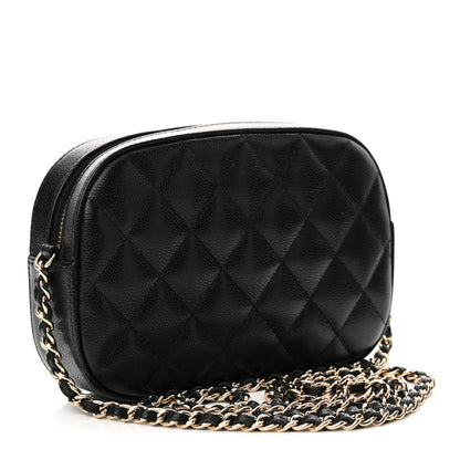 Chanel Caviar Quilted Chain Camera Bag Black 3 of 11