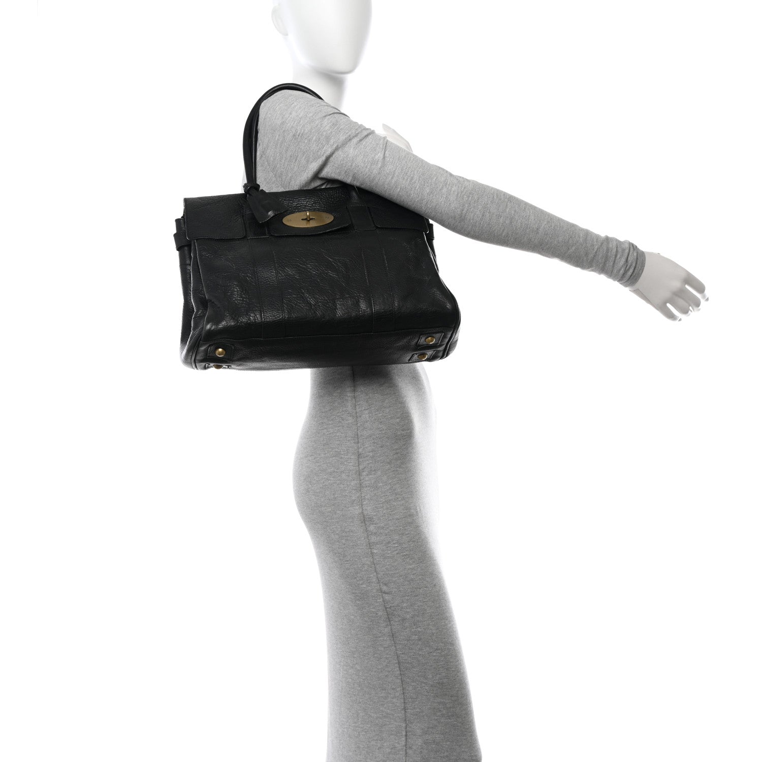 Mulberry Soft Spongy Calfskin Medium Bayswater Black 2 of 13