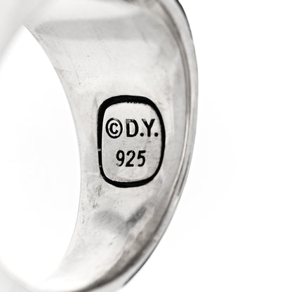 David Yurman Sterling Silver Black Diamond Signet Ring 62 10 5 of 5
