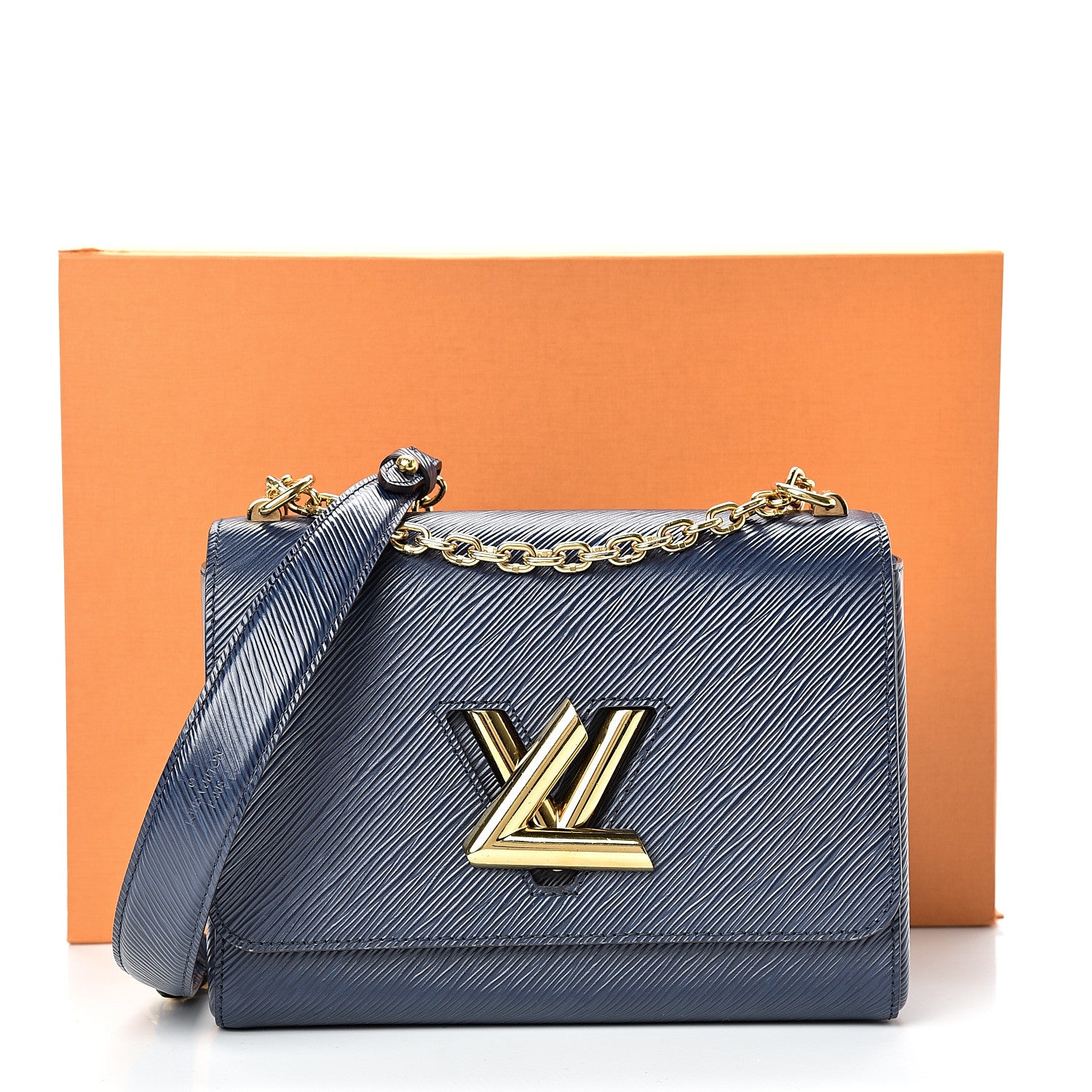 Louis Vuitton Epi Twist Shoulder Bag MM Indigo 14 of 14
