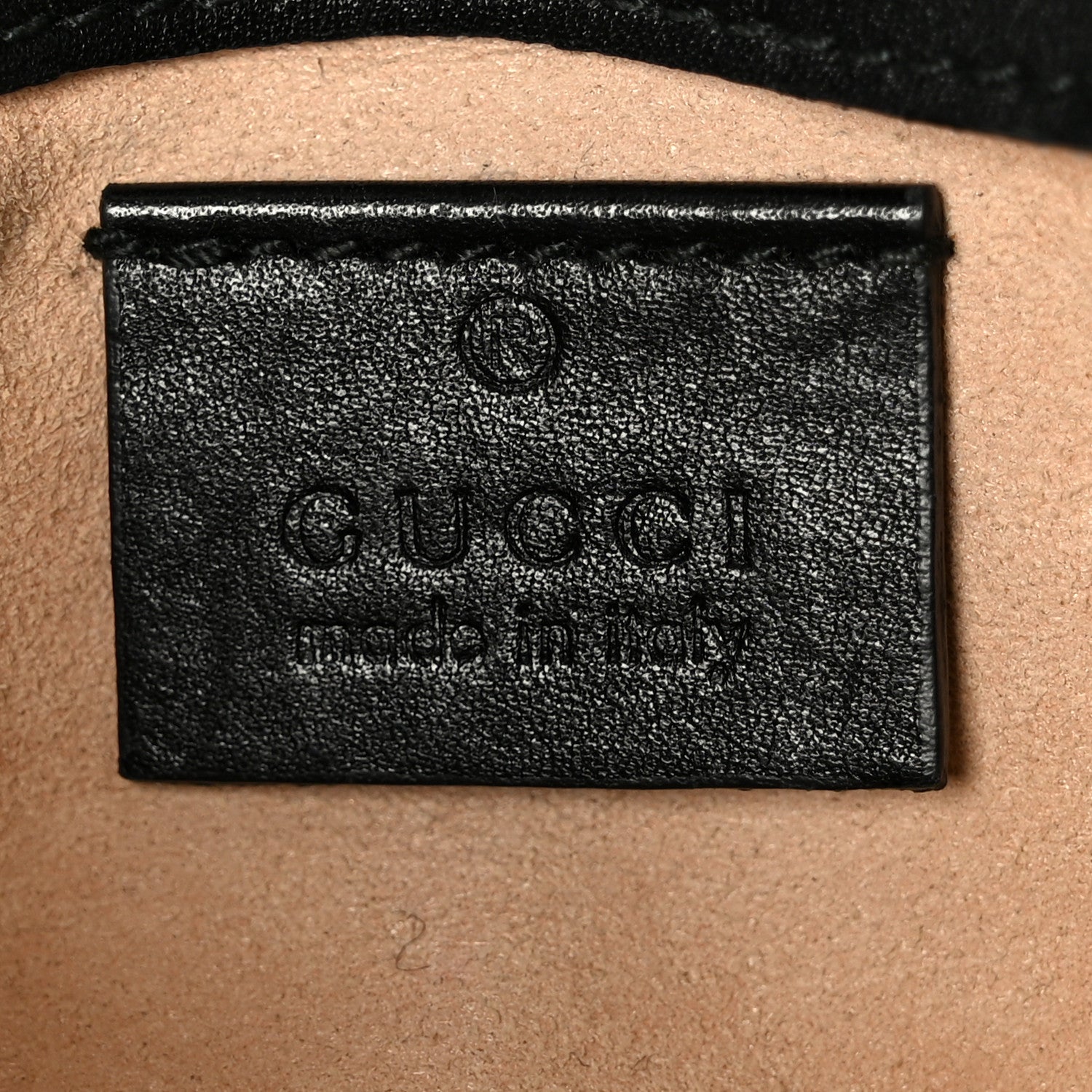 Gucci Calfskin Matelasse Super Mini GG Marmont Shoulder Bag Black 6 of 10