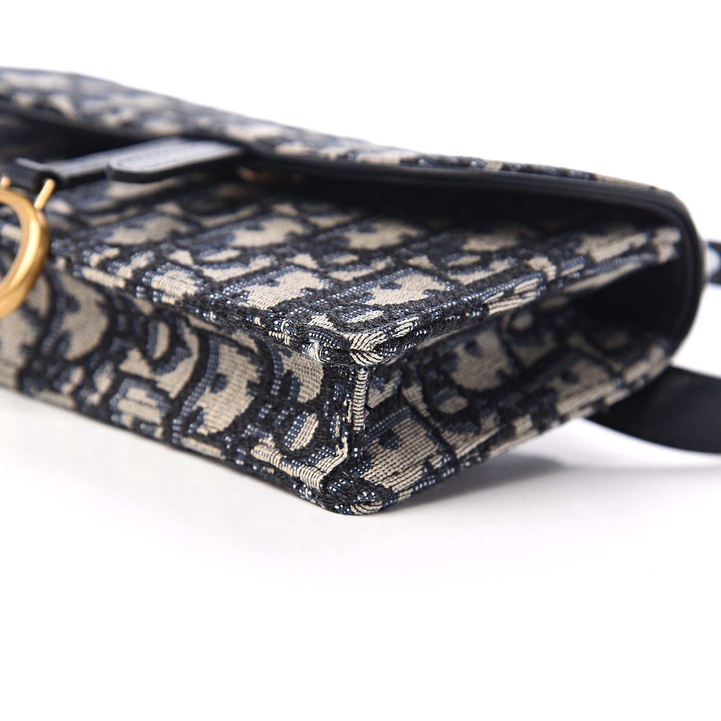Oblique Saddle Belt Bag Blue