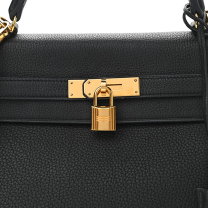Hermes Togo Kelly Retourne 32 Black 8 of 10