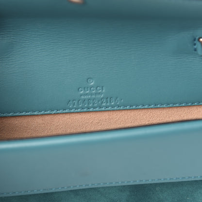 Gucci Velvet Super Mini Dionysus Shoulder Bag Pavone Cyan 5 of 11
