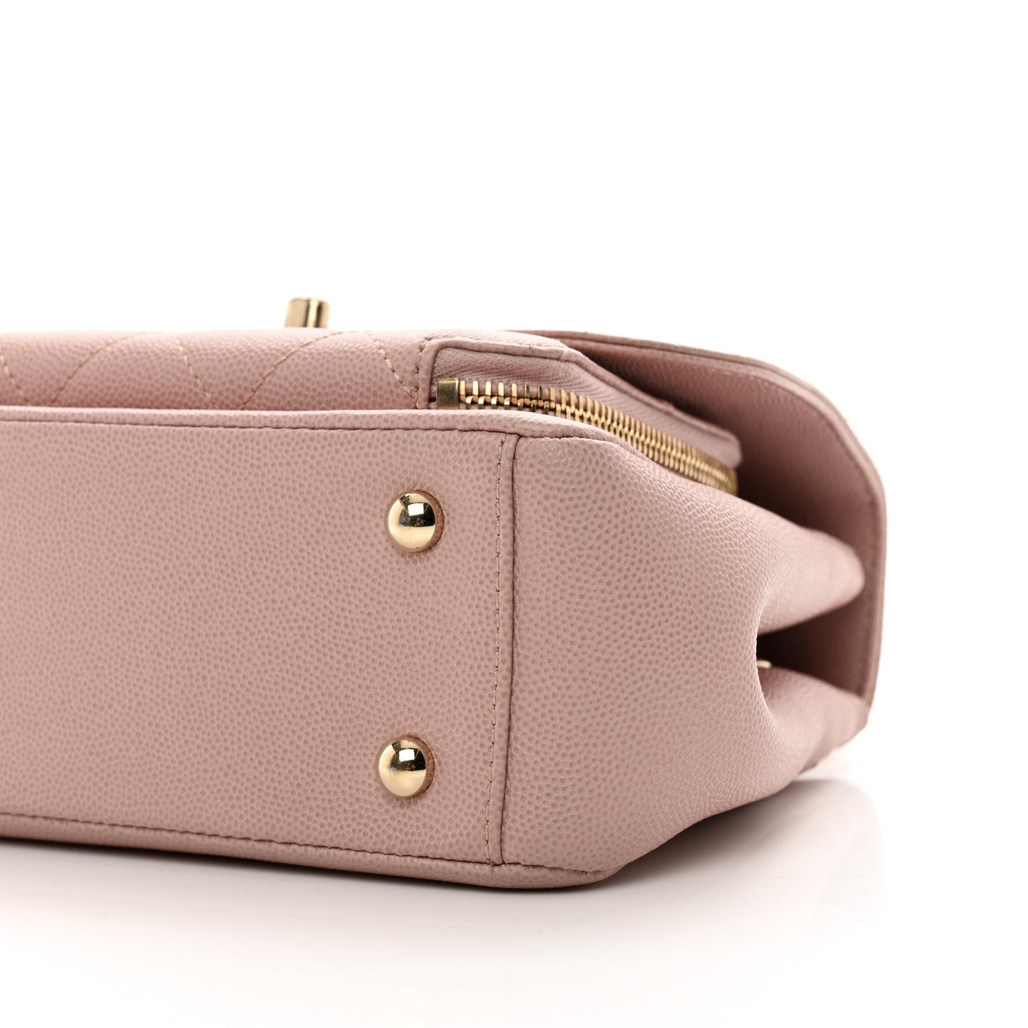 Caviar Quilted Small Business Affinity Flap Light Pink