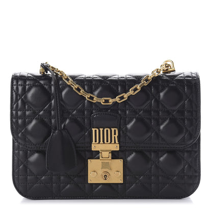 Christian Dior Lambskin Cannage Large Dioraddict Flap Bag Black 1 of 9
