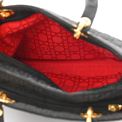 Christian Dior Nylon Cannage Large Lady Dior Black 5 of 11
