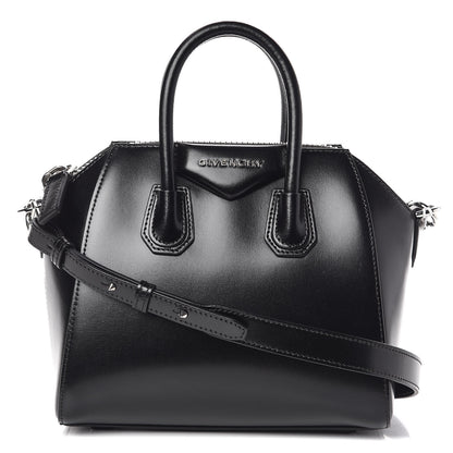 Givenchy Shiny Lord Calfskin Mini Antigona Black 1 of 9