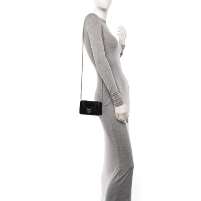 Christian Dior Lambskin Baby Diorama Flap Bag Black 2 of 10