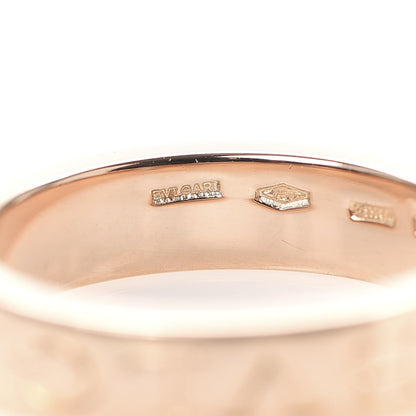 Bulgari 18K Rose Gold Diamond B.Zero1 Essential Band Ring 47 4 5 of 6