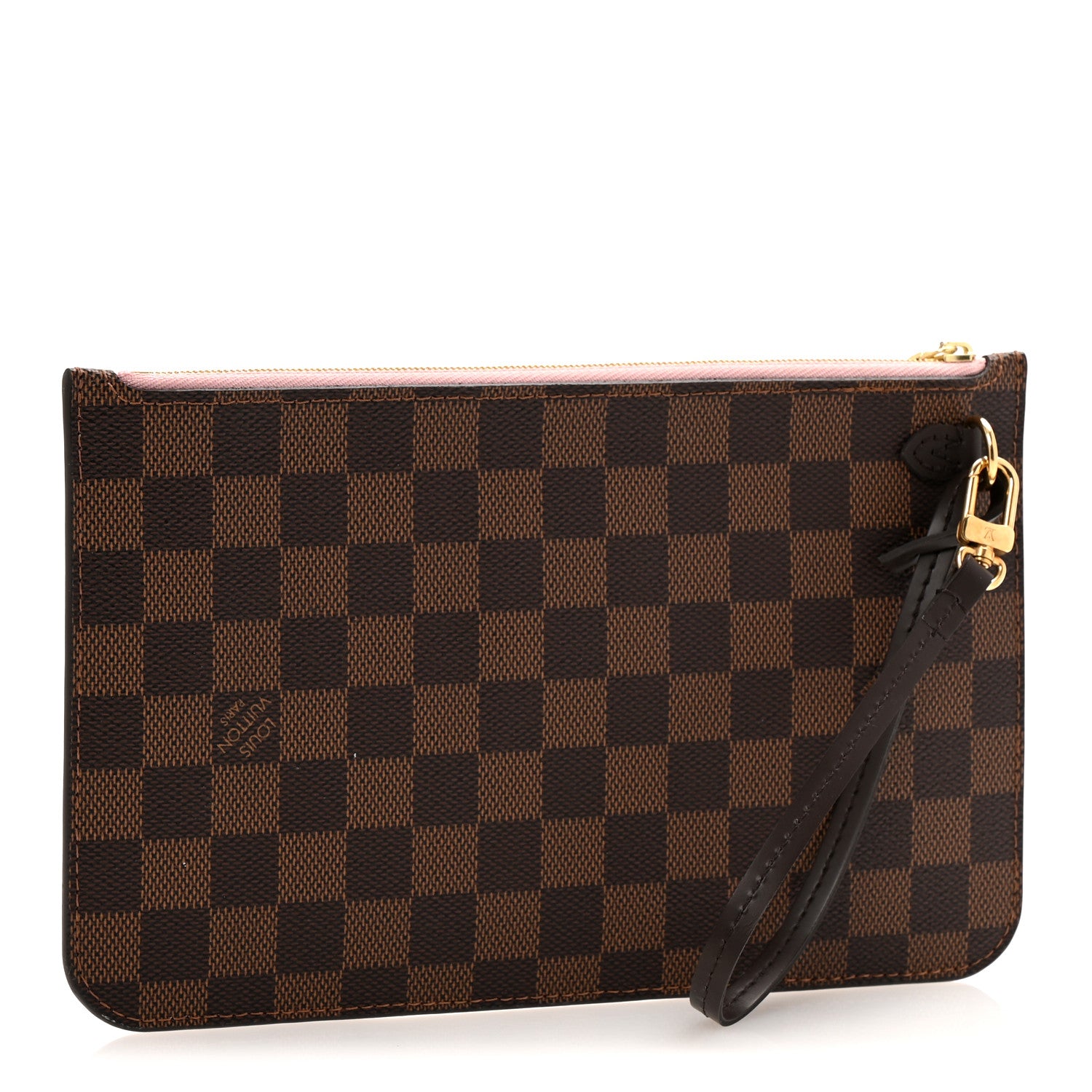 Louis Vuitton Damier Ebene Neverfull MM GM Pochette Rose Ballerine 3 of 11