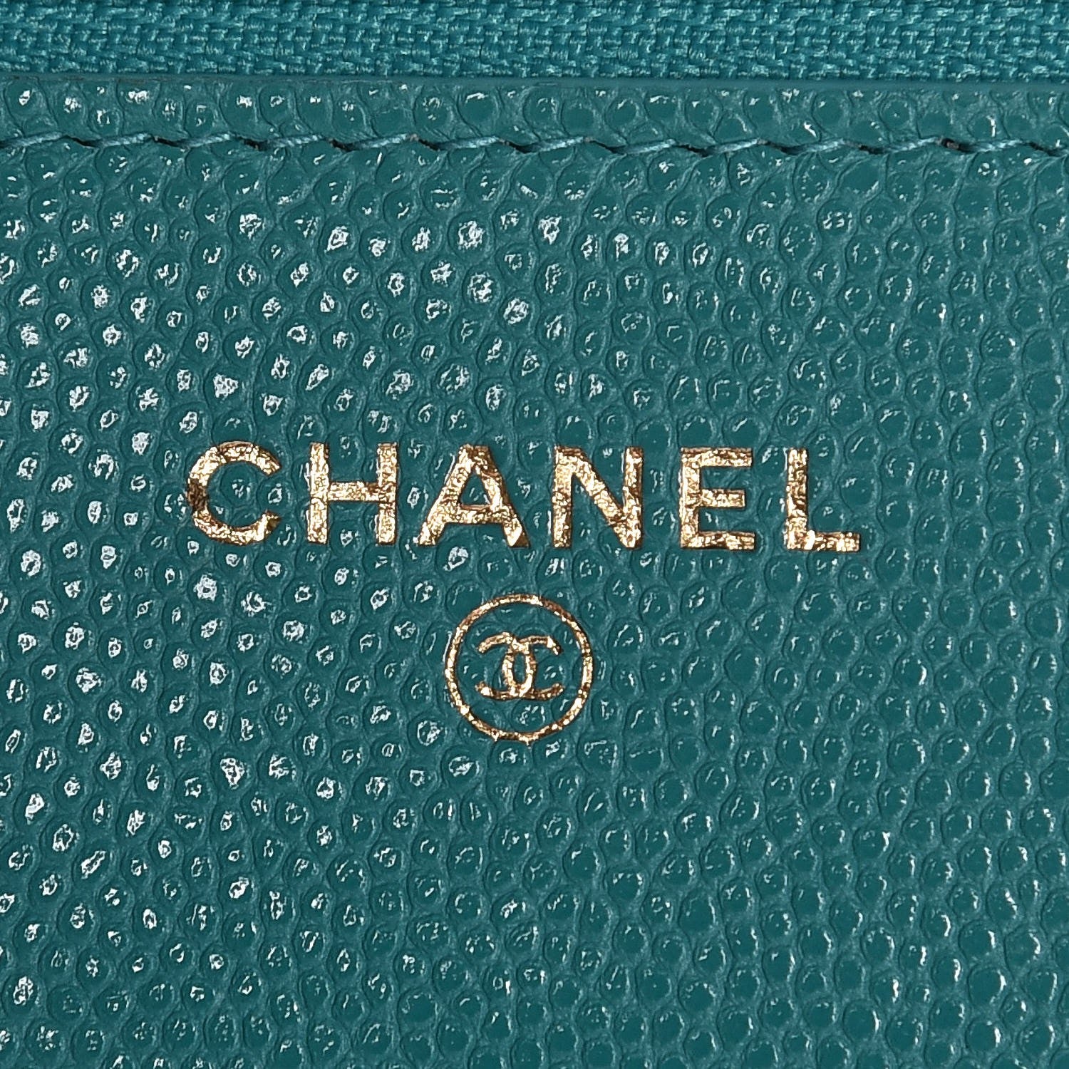Chanel Caviar Quilted Wallet On Chain WOC Turquoise 6 of 9