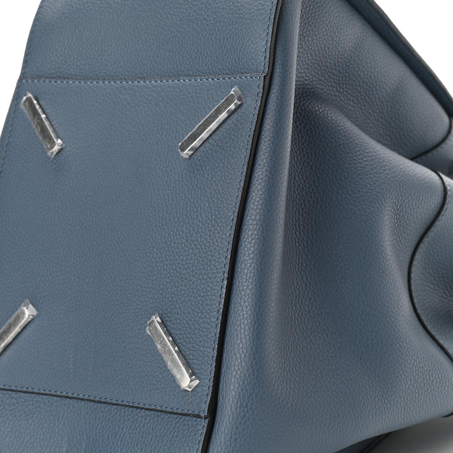 Calfskin Large Hammock Shoulder Bag Marine