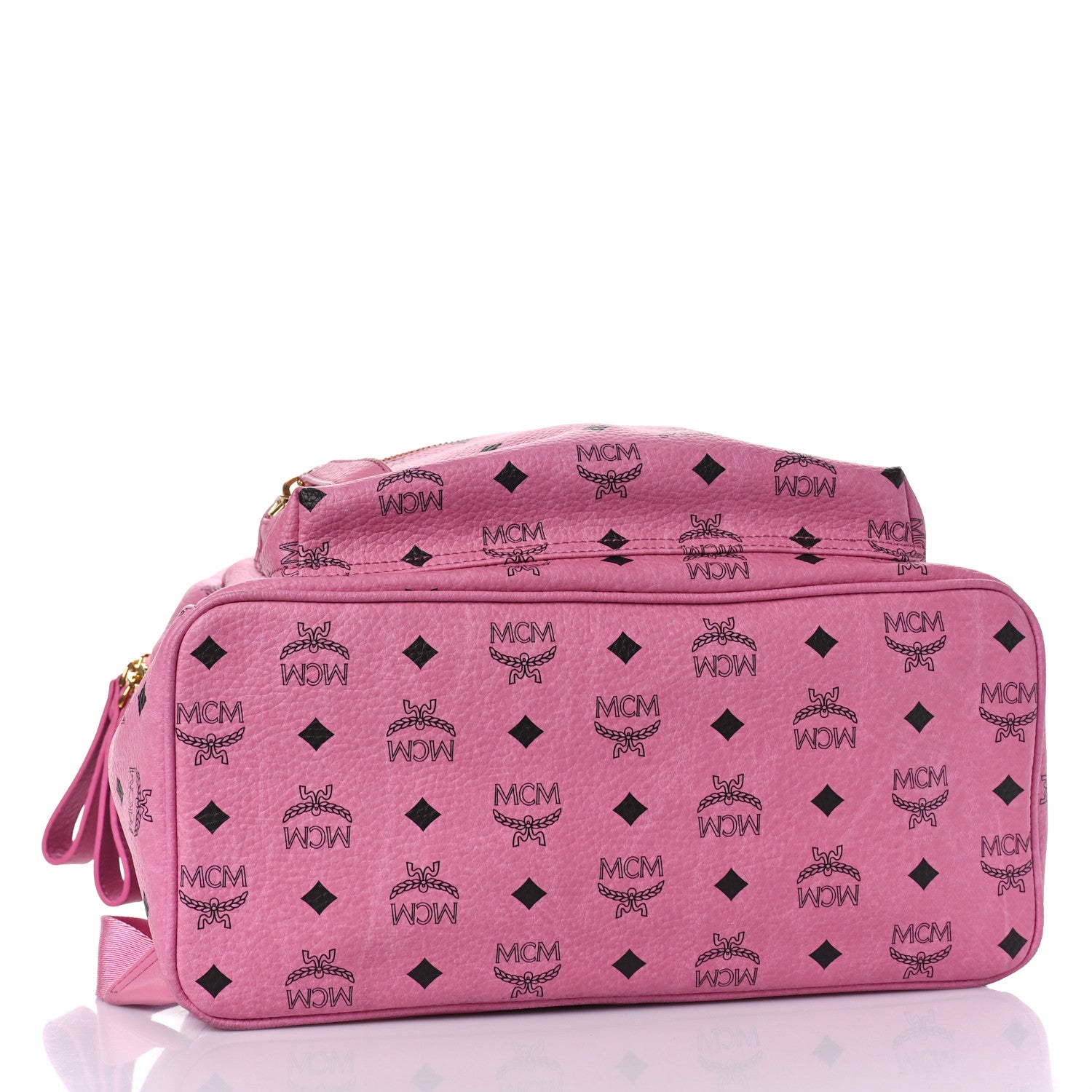 MCM Visetos Medium Sprinkle Stud Stark Backpack Pink 4 of 8