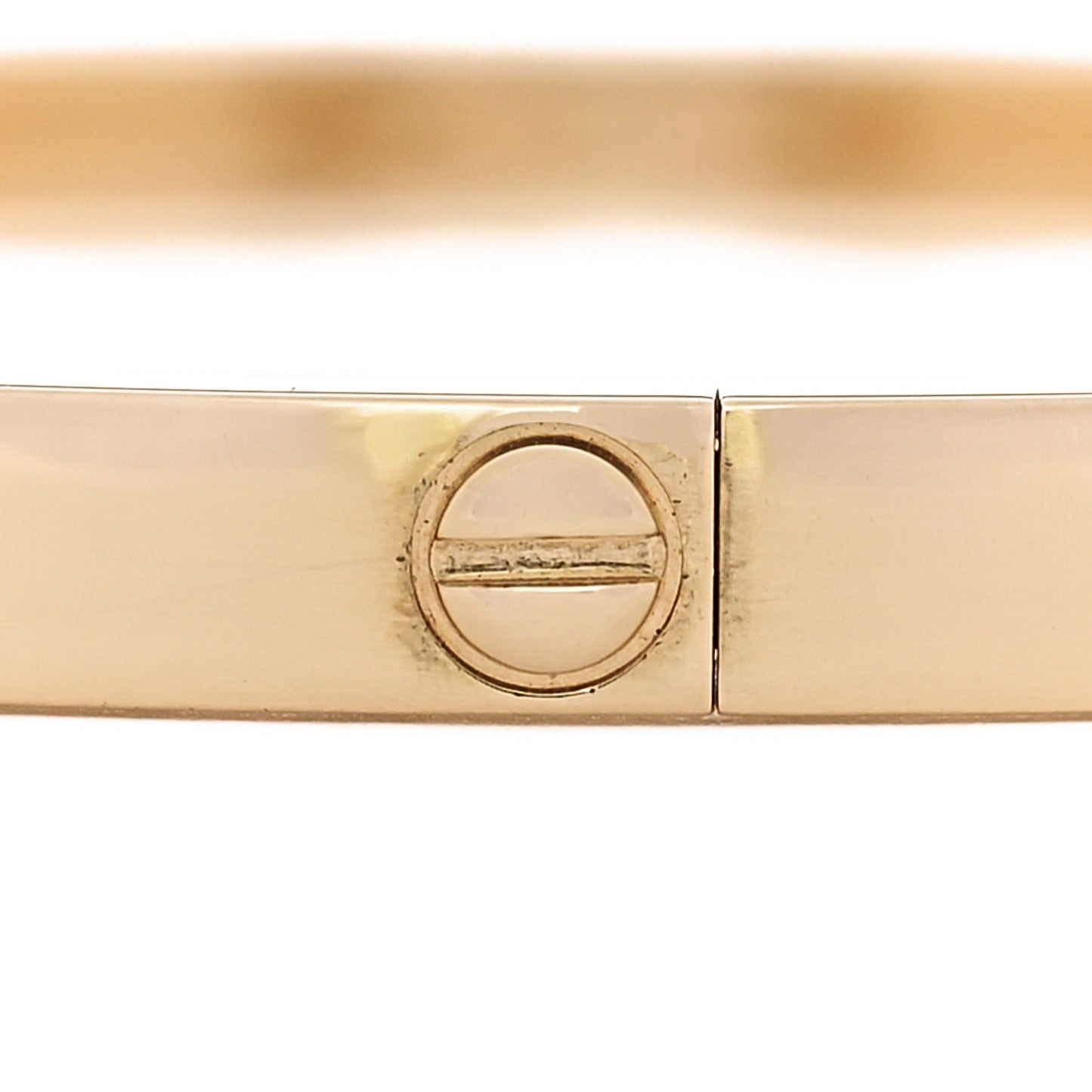 18K Yellow Gold 10 Diamond Small LOVE Bracelet 17