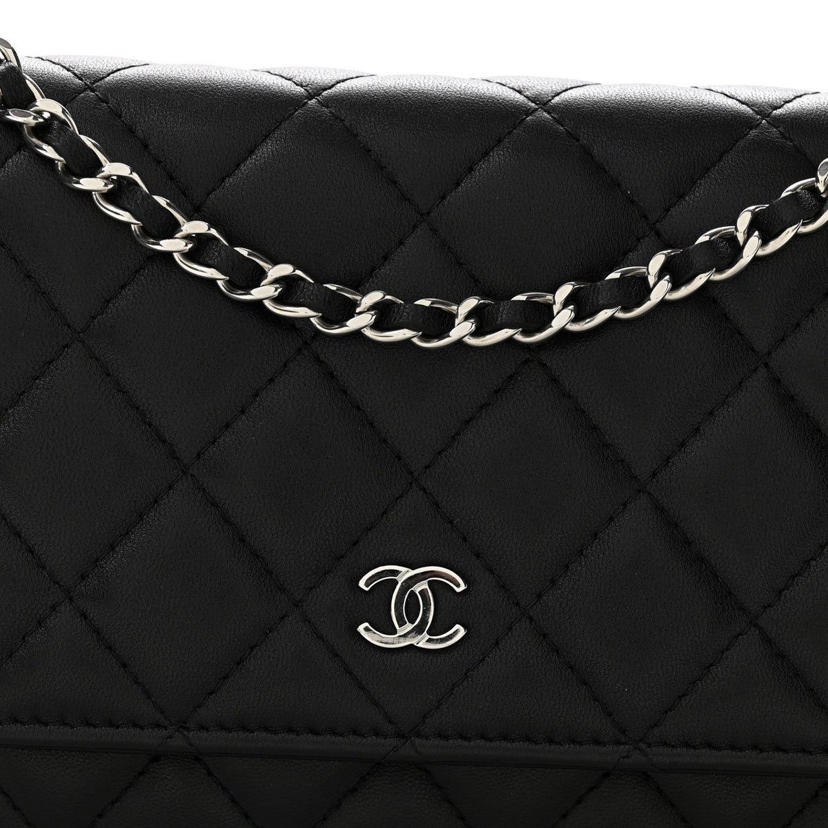 Chanel Caviar Quilted Wallet on Chain WOC Black 13 of 14