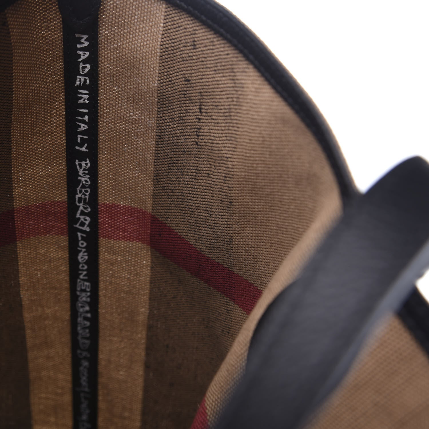 Burberry Coated Canvas Mega Check Medium Doodle Tote Black 8 of 11