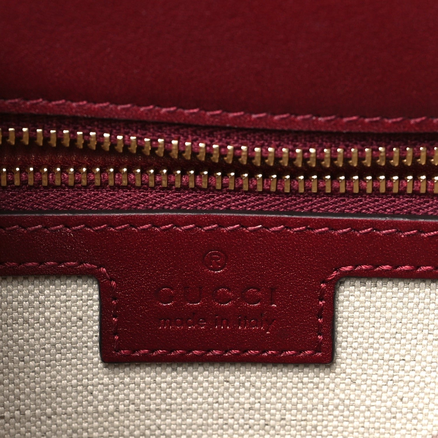 Gucci Roxy Calfskin Blondie Top Handle Bag Rosso Ancora 6 of 10