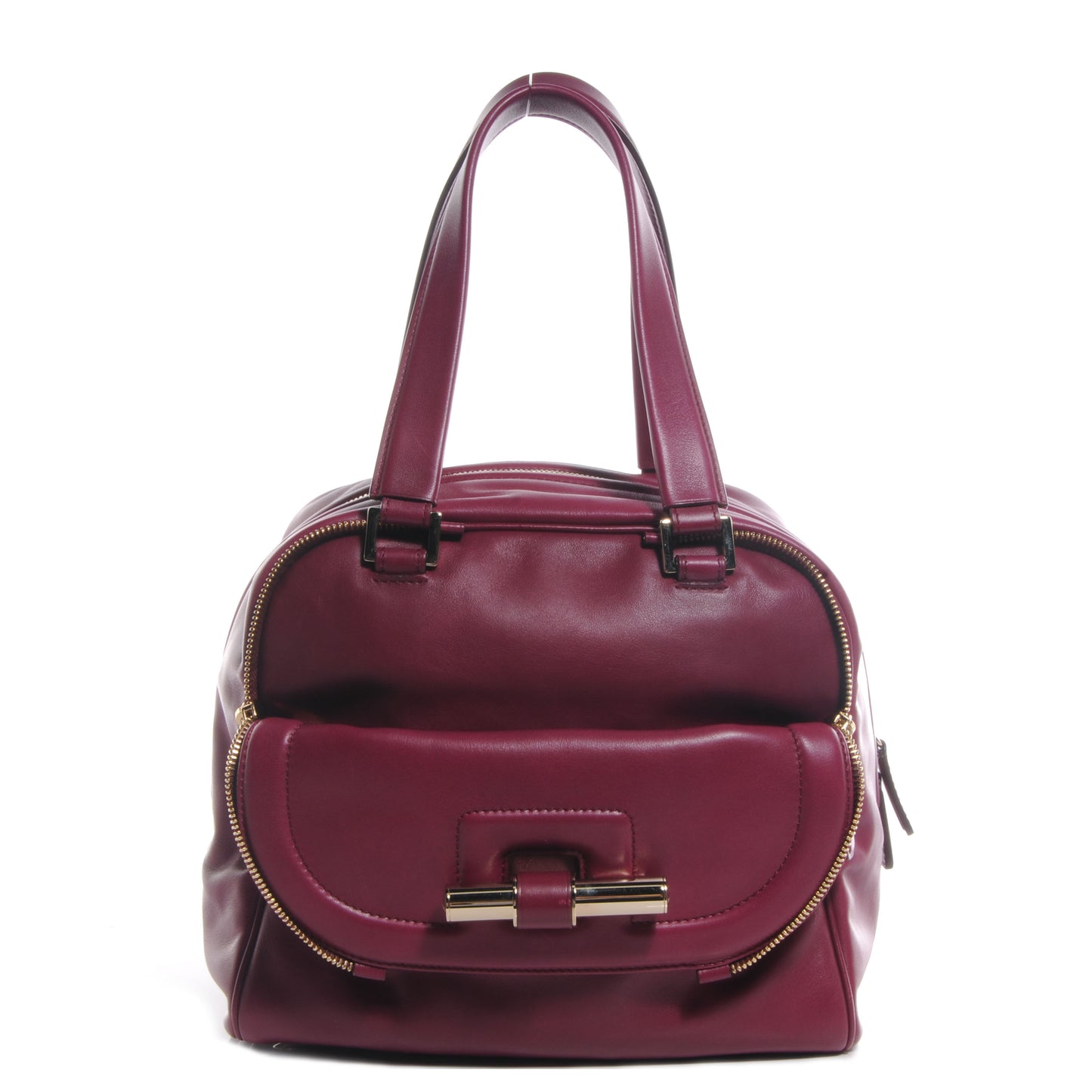 Leather S Soft Shiny Calf Justine Plum