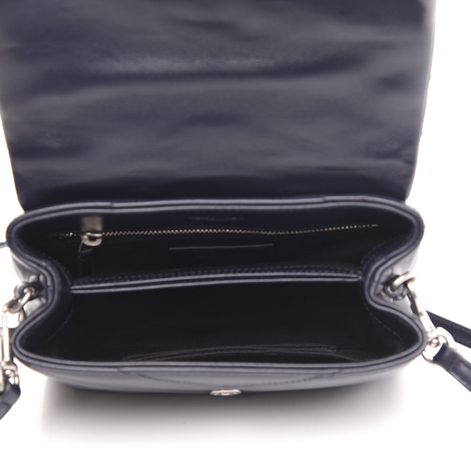 Saint Laurent Calfskin Y Quilted Monogram Toy Loulou Chain Satchel Medium Blue 5 of 9