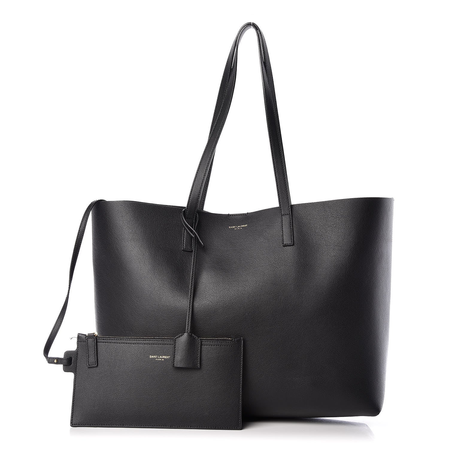 Saint Laurent Calfskin Large Shopping Tote Black 1 of 17