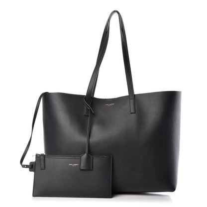 Saint Laurent Calfskin Large Shopping Tote Black 1 of 17