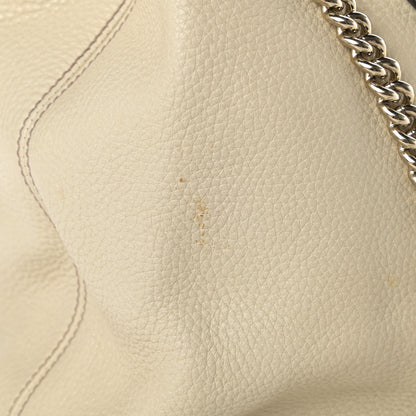 Gucci Pebbled Calfskin Medium Soho Chain Shoulder Bag Off White 19 of 19