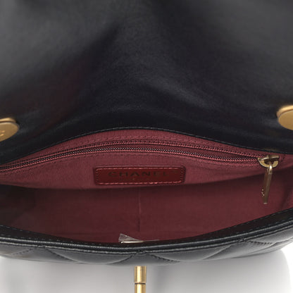 Chanel Lambskin Quilted Small Side Note Flap Black 5 of 9