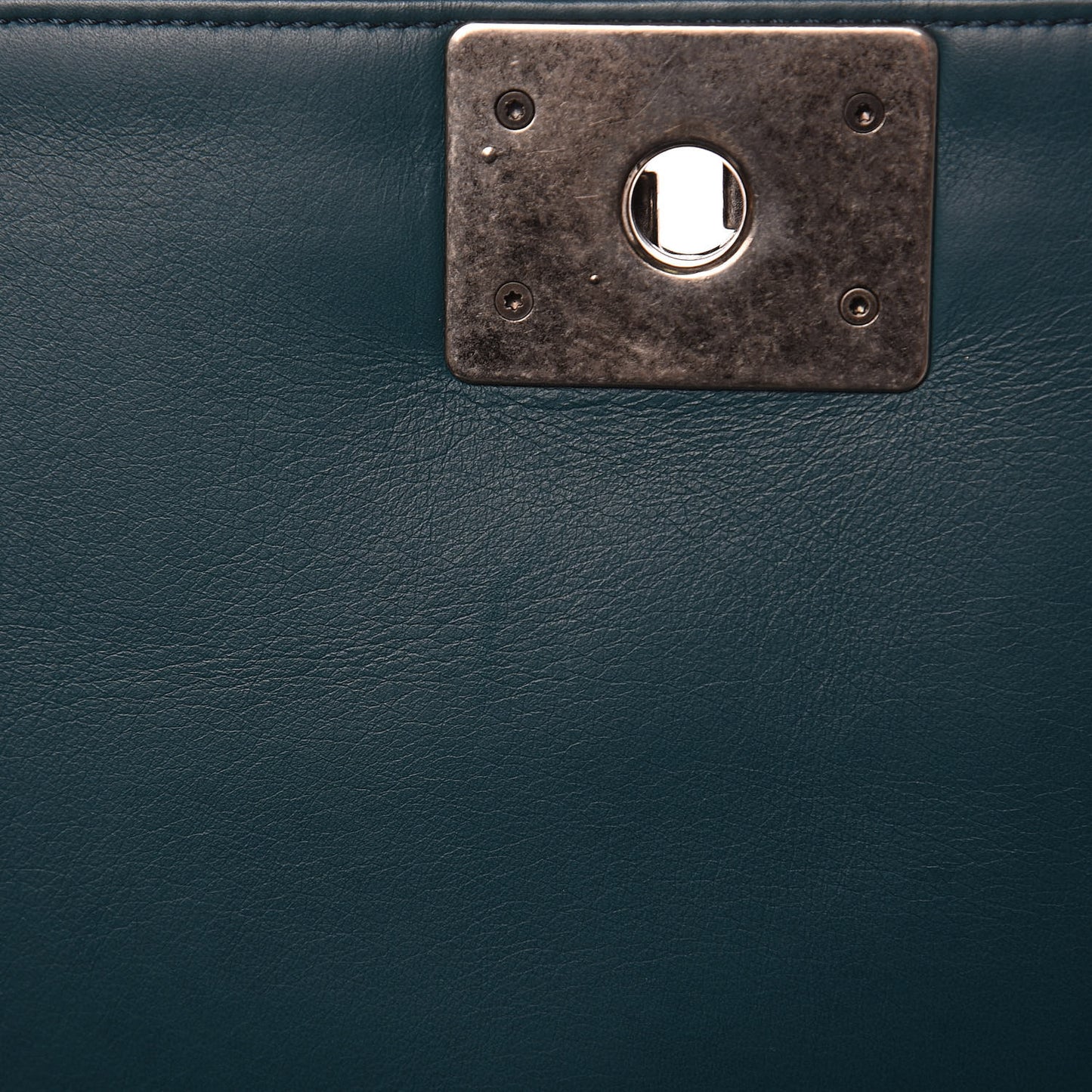 Lambskin Quilted Medium Boy Flap Dark Green
