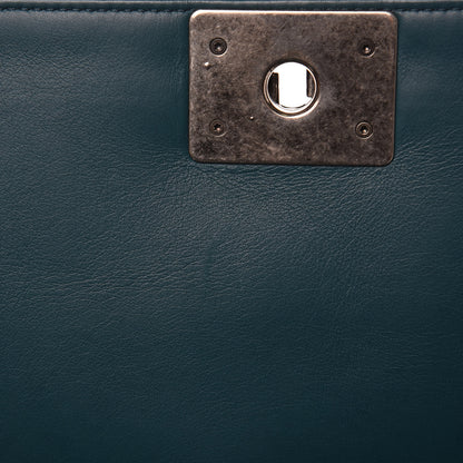 Chanel Lambskin Quilted Medium Boy Flap Dark Green 10 of 13
