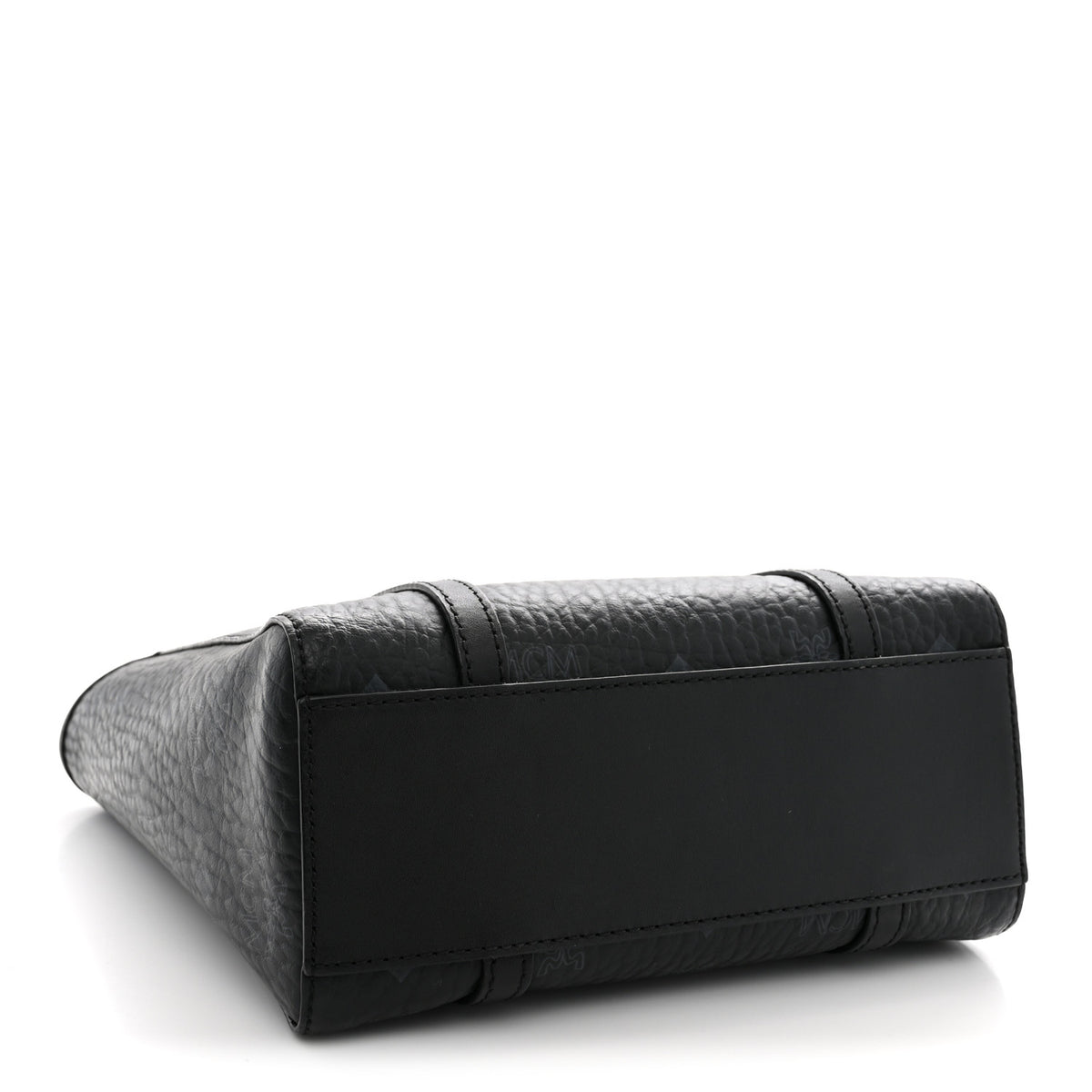 MCM Visetos Mini Toni Shopper Tote Black 4 of 9