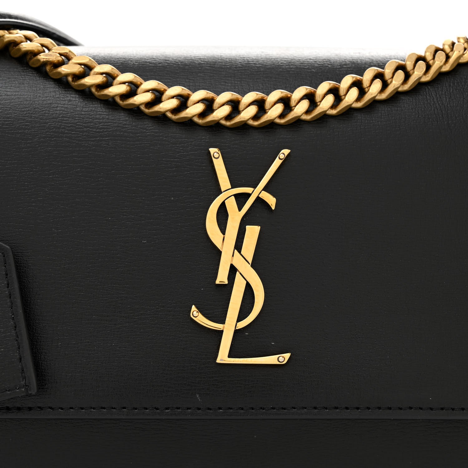 Saint Laurent Calfskin Medium Monogram Sunset Black 9 of 15